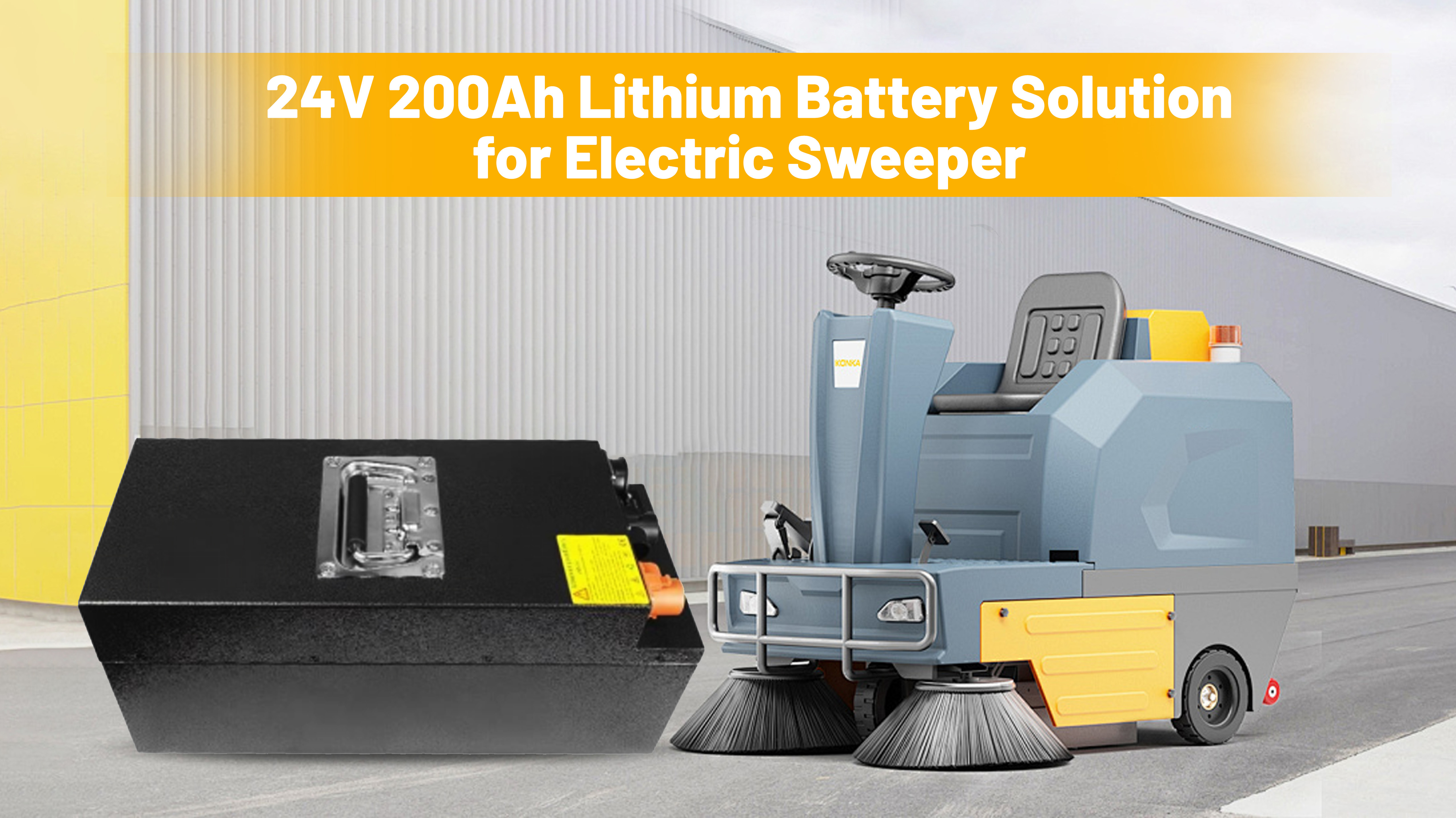 Dernière affaire concernant Solution de batterie LiFePO4 de 24V 200Ah pour balayeuses électriques