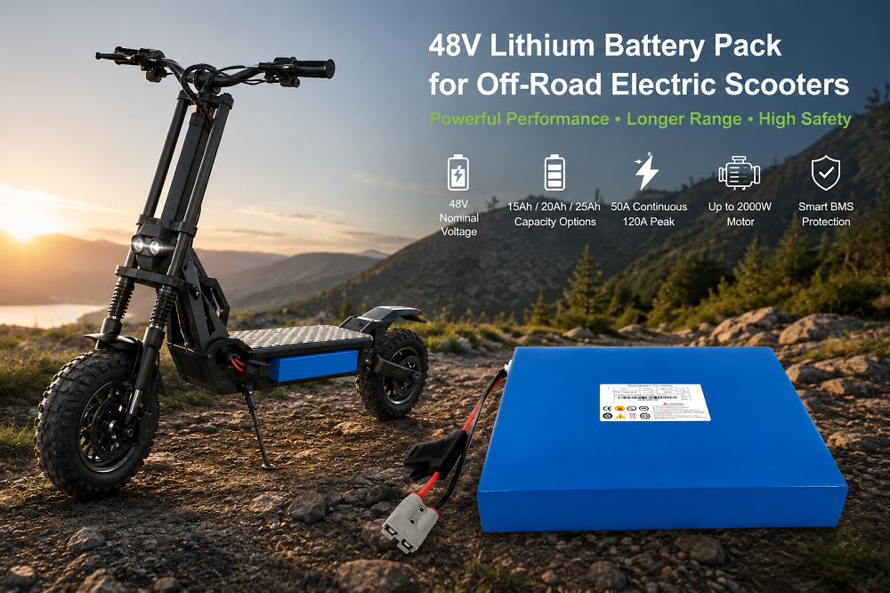 Dernière affaire concernant 48V Lithium Battery Pack for 2000W Off-Road Electric Scooters