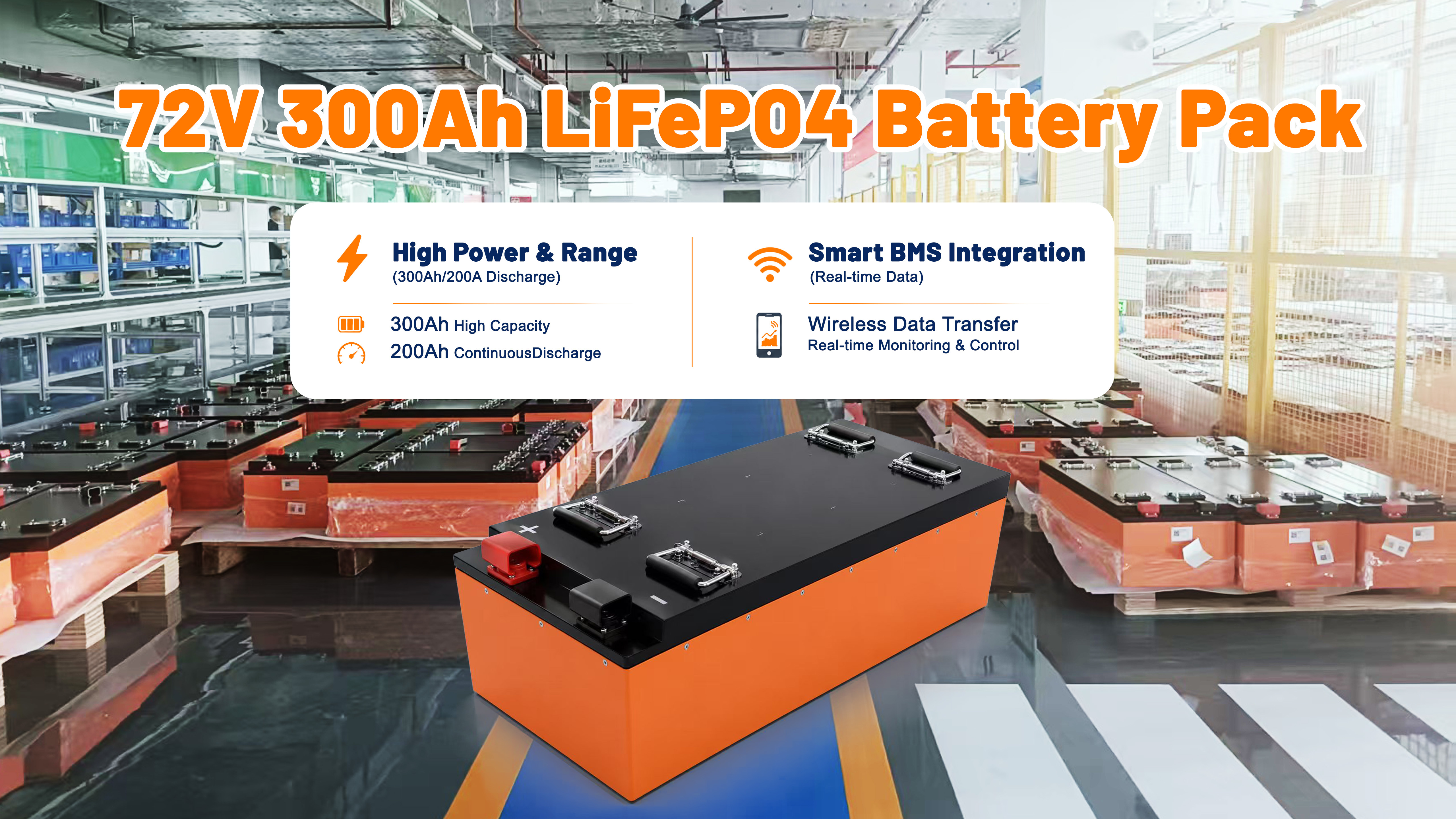 Dernière affaire concernant Solution de batterie LiFePO4 haute performance 72V 300Ah pour véhicules électriques à basse vitesse