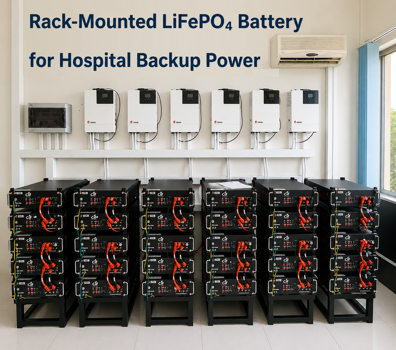 Dernière affaire concernant Rack-Mounted LiFePO₄ Battery for Hospital Backup Power