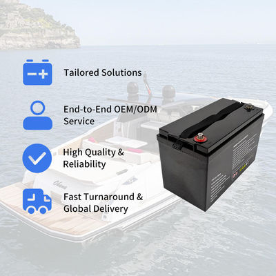 96V 300Ah IP67 Waterproof Marine Lithium Battery LiFePO4 Battery Pack for Electric Boat and Yacht