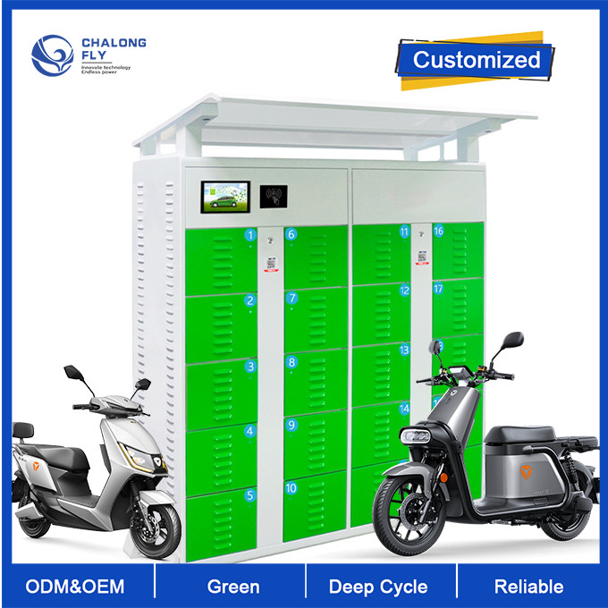OEM ODM LiFePO4 Outdoor Lithium Battery Swapping Station Cabinet For Sharing E-bike