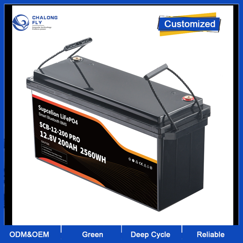 Lithium Ion Battery Pack 12V 200Ah Lead Acid Replacement Wholesale OEM Lead-acid to Lifepo4 Battery EU Stock