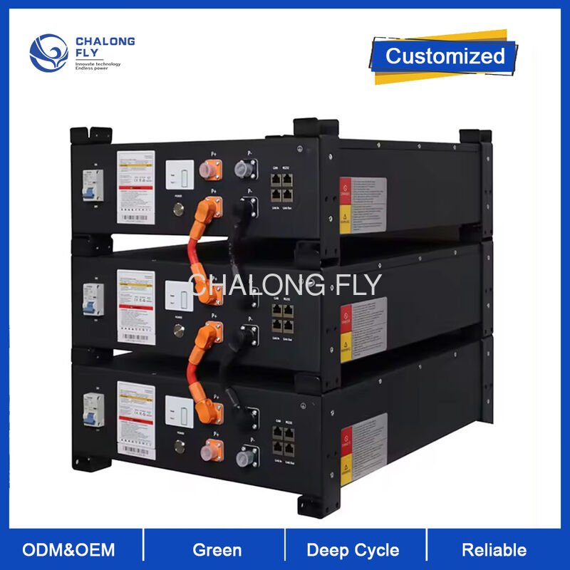 48V 100Ah Stackable Rack-mounted Lithium-ion Battery with Intelligent BMS for Industrial Energy Storage