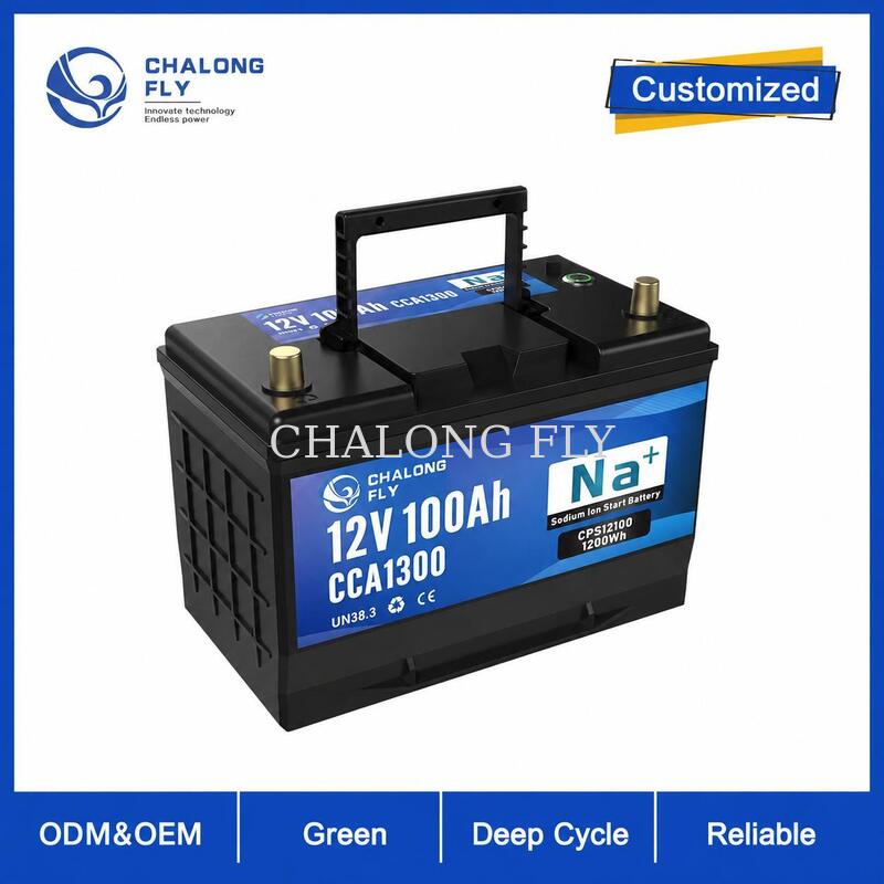 12V 40Ah H7 Sodium-Ion Start-Stop Battery with Smart BMS and 3500 Cycles for Passenger Cars
