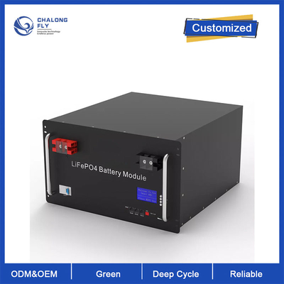 Type de prise personnalisée LiFePO4 batterie au lithium 24V 48V 51.2V 100Ah 150Ah 200Ah contrôleur MPPT