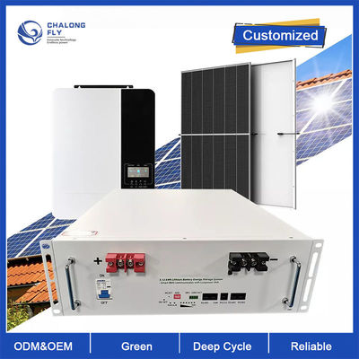Cycle profond de batterie au lithium LiFePo4 outre de batterie solaire de phosphate de fer de lithium de stockage d'ODM 10KW 48V 100AH 200AH d'OEM de grille