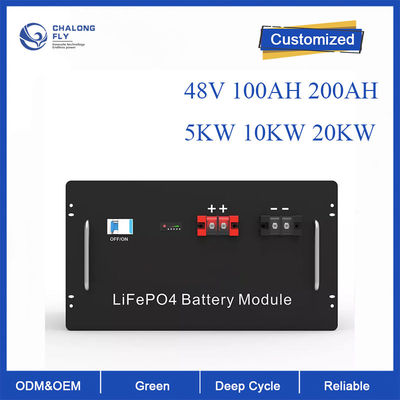 Batterie de phosphate de fer de lithium de stockage de l'énergie d'ODM d'OEM de la batterie au lithium LiFePo4 48V 5KW 10KW pour des chariots d'EV/RV/Boats/Golf