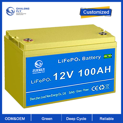 OEM ODM Batterie au lithium LiFePO4 Batterie de remplacement au plomb acide 12.8V 100Ah Générateur Batterie à énergie