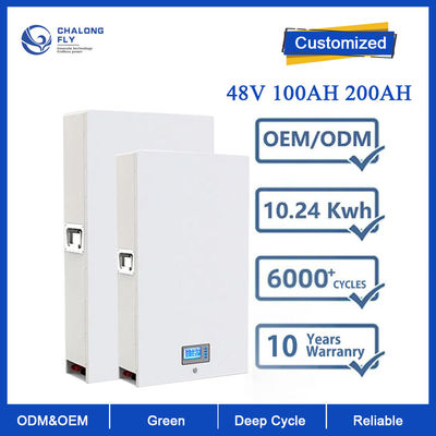 Stockage de l'énergie rechargeable d'Ion Battery For Home Solar de lithium d'ODM 48V 100AH 200AH 300AH d'OEM de batterie au lithium LiFePo4