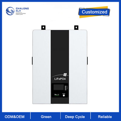 Système fixé au mur de stockage d'énergie solaire d'ODM d'OEM du paquet de secours 5KW 10KW de batterie de maison de la batterie au lithium LiFePo4 48V 100AH