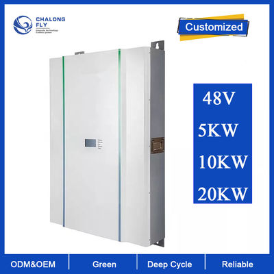 Système à énergie solaire de stockage de batterie au lithium du mur Lifepo4 de puissance de maison d'ODM 10KWH 5KWH 48V d'OEM de batterie au lithium LiFePo4