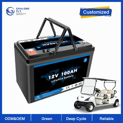 Phosphate profond de fer de lithium d'ODM d'OEM de batteries de cycle de la batterie au lithium LiFePo4 12V 100AH 200AH pour le système à énergie solaire
