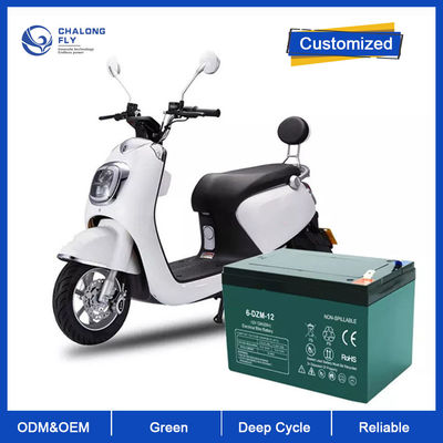 12V 24V 48V 100AH 40AH 200AH 300AH Cycle profond OEM ODM Stockage Gel acide plomb pour vélo électrique / moto / fauteuil roulant