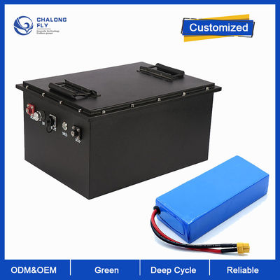 LiFePO4 batterie au lithium 48V 60V 72V 30AH 60AH 100AH batterie au lithium-ion personnalisée rechargeable pour moto électrique / fauteuil roulant électrique