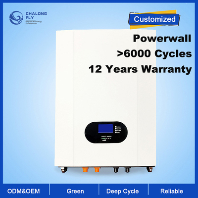 Paquets rechargeables de batterie au lithium du paquet de secours à la maison fixé au mur 5kwh 7kwh 10kwh de batterie de batterie au lithium d'ODM LiFePO4 d'OEM