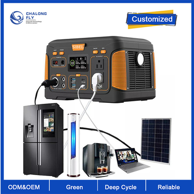 OEM ODM Batterie au lithium LiFePO4 Station solaire portable de type USB C DC AC
