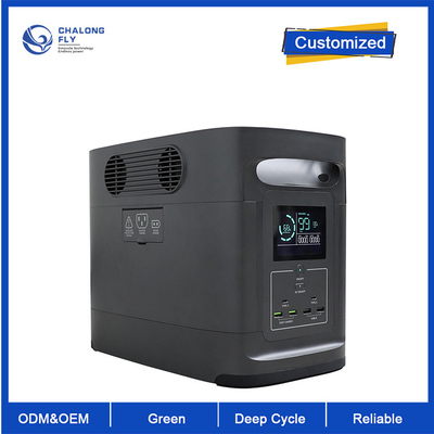 Batterie au lithium d'ODM LiFePO4 d'OEM 2026Wh chargeant rapidement le chargeur portatif flexible de voiture électrique de centrale pour EV
