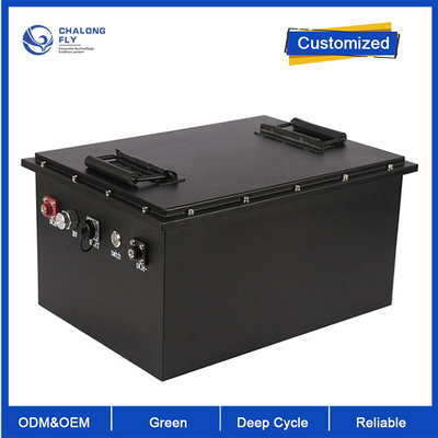 Le métal Shell Industrial Lithium Battery 14S 60V 50AH EV de batterie au lithium d'ODM LiFePO4 d'OEM a adapté des paquets aux besoins du client de batterie au lithium