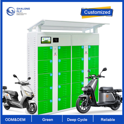 Batterie au lithium extérieure d'ODM LiFePO4 d'OEM permutant le Cabinet de station pour partager la batterie adaptée aux besoins du client parvélo