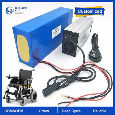 Batterie au lithium LiFePO4 rechargeable OEM ODM 24V 36V 48V 60V 50AH 100AH Mobilité scooter électrique