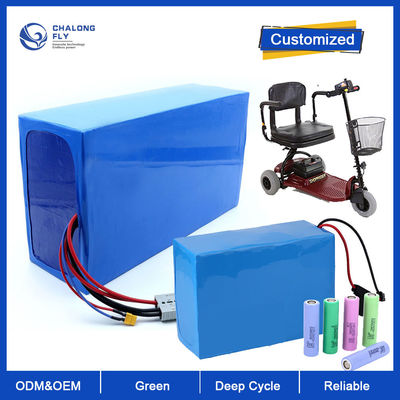Batterie au lithium LiFePO4 OEM ODM 24V 36V 60V 72V 30AH 60AH 80AH 120AH Pack de batterie au lithium ionique pour scooter électrique / fauteuil roulant électrique