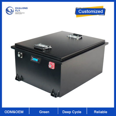 La batterie au lithium LiFePo4 a adapté la batterie aux besoins du client électrique rechargeable de chariot élévateur de batterie de chariot de golf de 48V 72V 100AH 200AH 400AH