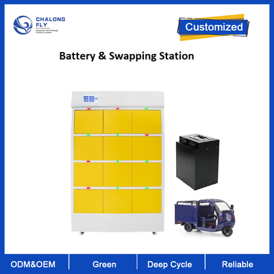 Batterie solaire de remplissage publique de Cabinet de CLF permutant la moto Ebike de scooter d'Ev de module de station