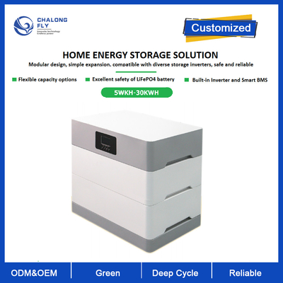 LifePO4 lithium à énergie solaire Ion Battery 5kwh 10kwh 15kwh 20KWH 30KWH avec le certificat d'UL pour ESS à la maison
