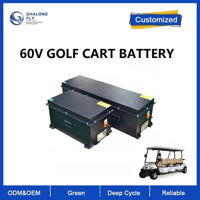 CLF OEM ODM 48V 60V 72V 80Ah 100Ah Carton de golf personnalisé NCM LiFePO4 Batterie au lithium avec BMS stable CAN IP65