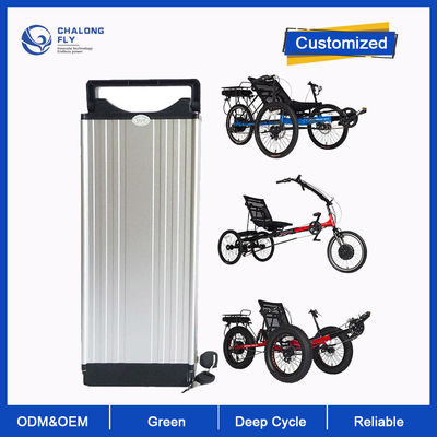 Paquets électriques électriques couchés faits sur commande de batterie de tricycle de la batterie 20AH-120AH de tricycle de la batterie au lithium LiFePO4 24V 36V 48V