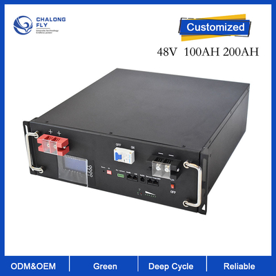 Paquets imperméables de batterie au lithium de la batterie au lithium d'ODM LiFePO4 d'OEM 48V 51.2V 100Ah 150Ah 200Ah