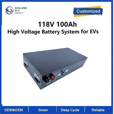 paquet à haute tension de batterie de l'installation de batterie de 118V 100Ah Lifepo4 avec la batterie électrique de moto de batterie au lithium de BMS lifepo4