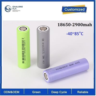 18650 2900mAh Température large -40~85°C Batterie en fer de lithium Appliquer pour l'alimentation militaire Les batteries au lithium