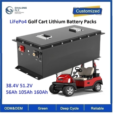 CLF OEM ODM Rechargeable LiFePo4 Golf Cart Batterie au lithium 38.4V 56Ah 105Ah 160Ah Camion chariot élévateur à fourche Bus 6000cycles