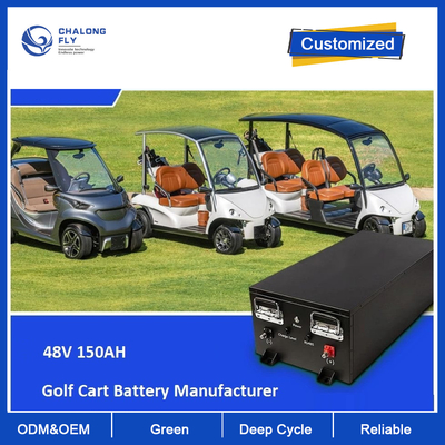 CLF OEM ODM 48V 36V 150AH LiFePO4 Batterie au lithium avec CAN RS485 AGV RGV Chariot de golf Robot Motocycles Scooter Voiture
