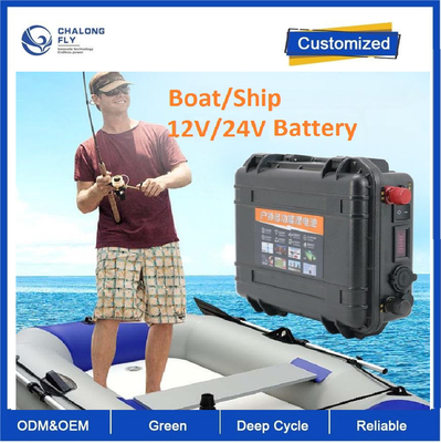 CLF 12V100AH OEM ODM batterie au lithium moteur électrique bateau d'assaut kayak 24 volts 200 ampères batterie de propulseur marine