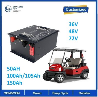 CLF OEM 48V 100Ah Batterie pour chariot de golf avec batterie au lithium de catégorie A et durée de vie de 4000 cycles