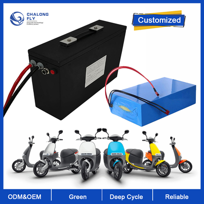 Batterie au lithium LiFePO4 OEM ODM 36V 48V 60V 25AH Batterie Li-Ion 60AH 100AH 120AH Pour fauteuil roulant électrique / moto électrique / vélo électrique
