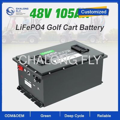 Batterie de voiturette de golf 36V 52AH avec cellule de batterie au lithium de qualité A et 4000 cycles de durée de vie