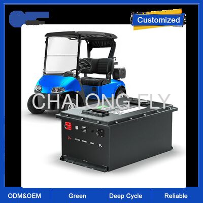 Batterie lithium pour voiturette de golf 48V 100Ah avec Bluetooth et 4000 cycles, batterie LiFePO4 pour voiturettes de golf électriques