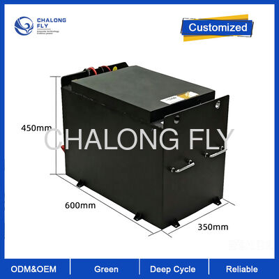 48V 400Ah Compact LiFePO4 Batterie de chariot élévateur 155Wh/kg Haute densité d'énergie Conception mince Durée de fonctionnement prolongée Industriel