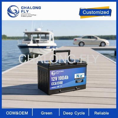 Batterie de démarrage à ions sodium à haute CCA de 12 V pour voitures, camions et équipements lourds