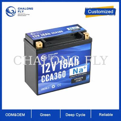 12.8V 18Ah 360CCA LiFePO4 batterie de démarrage de moto pour les applications de sport électrique