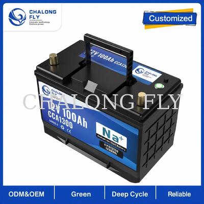 12V 70Ah-100Ah batterie de démarrage RV sodium-ion avec cranking à haut débit et jusqu'à 1300CCA pour les sports de puissance