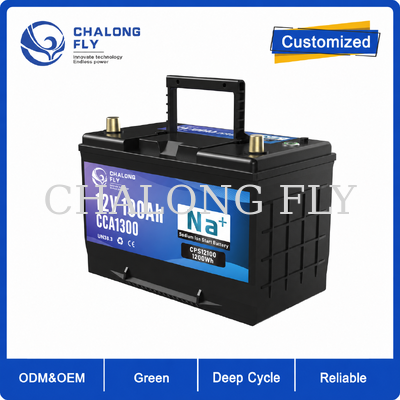 Batterie de démarrage et d'arrêt à ions sodium de 12 V 80 Ah  100 Ah pour VUS et véhicules à grande charge