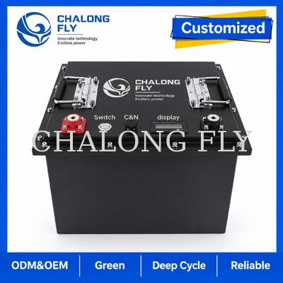 OEM batterie LiFePO4 personnalisée avec Smart BMS et boîtier métallique pour ascenseur à ciseaux en continu et plateforme de travail aérien