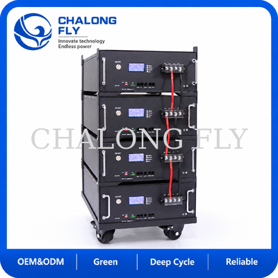 Batterie de stockage d'énergie résidentielle 48V 100Ah avec BMS intégré pour alimentation de secours solaire domestique